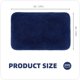 thumbnail image 3 of Alfombra de baño de 40 x 60 cm, alfombra de baño absorbente antideslizante, alfombra de ducha suave, microfibra lavable a máquina para baño (azul), 3 of 5