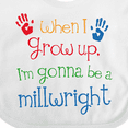 thumbnail image 4 of Inktastic Millwright Future Boys or Girls Baby Bib, 4 of 4