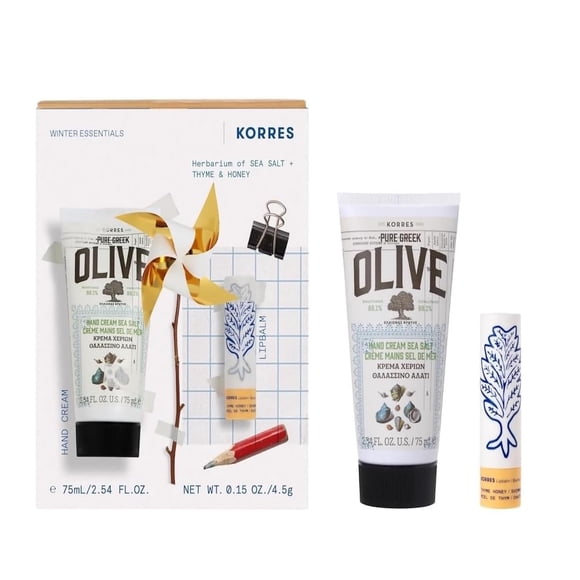 Set de cuidado de manos y labios KORRES Winter Essentials