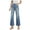 k352108-Blue1, variant on LIIPEE Women Pants Casual Solid Color Stretchy Butt Lifting Denim Pants With Pockets Ladies Slim Fit Wide Leg Jeans Comfortable Soft Breathable Daily Trousers,Dark Blue,S