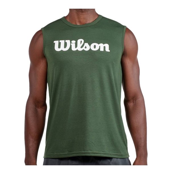 Playera Wilson para Hombre, Verde Talla M