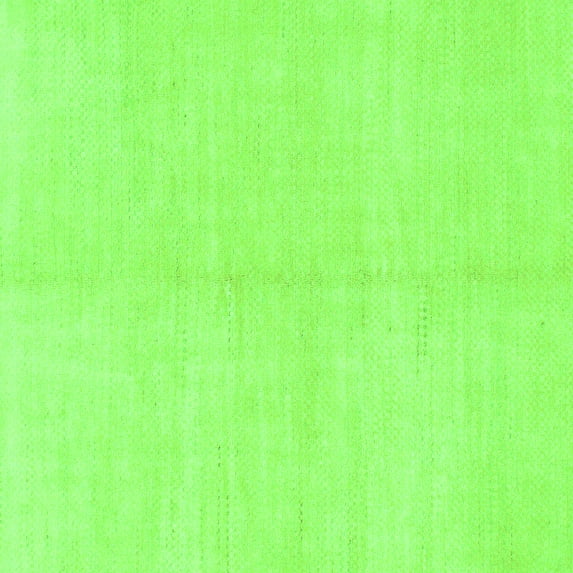 Ahgly Company Indoor Square Solid Green Modern Area Rugs, 7' Square