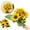 as show, variant on Artificial Sunflower Flowers Long Stem Silk Fake Large Sunflowers Decoration for Outdoor Home Wedding Party Single Bulk Yellow Decor 13 Heads (Dark Center)