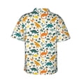 thumbnail image 3 of Haiem Dinosaurs and Tropical Leaves Printed Hawaiian Shirt for Men - Men’s Casual Beach Summer Shirts - Stretch Fabric with Modern Fit-Medium, 3 of 9