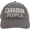 Gray, variant on Canadian People - White 100% Cotton Adjustable Hat