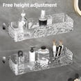 thumbnail image 7 of Shoreew Bathroom Storage Rack Wall Corner Shelf Strong Load-bearing Large Capacity Transparent Makeup Holder Shower Caddy, 7 of 7