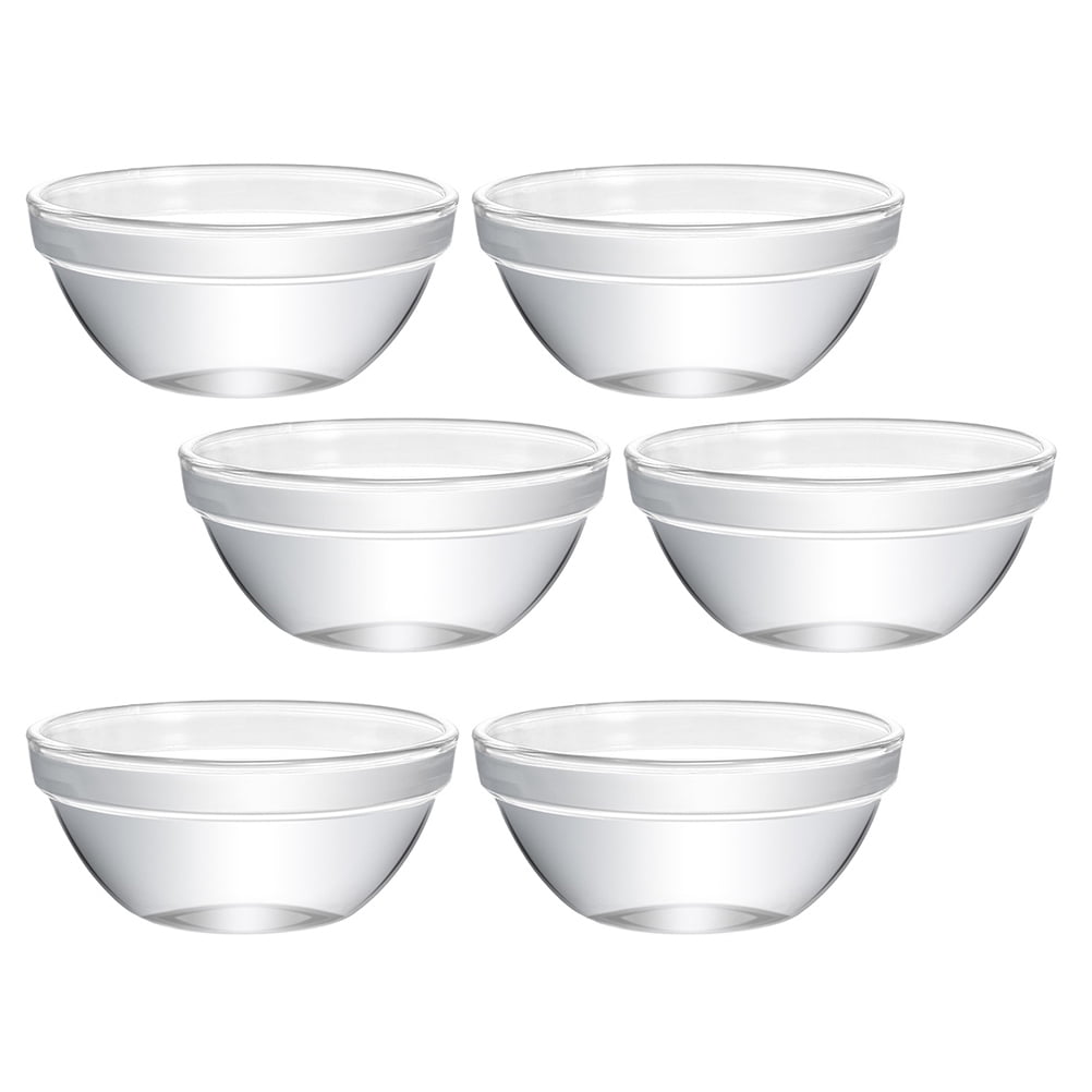 NICEXMAS Nicexmas Glass Pudding Molds Versatile Containers for Kitchen 6Pcs
