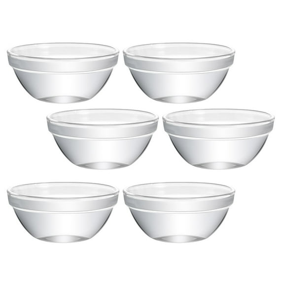 Niceauty Versatile Glass Jelly Mold for Kitchen Use and Transparent 6 Pieces