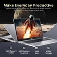 thumbnail image 3 of acer Aspire 3 Portable 15,6 Po FHD, AMD Ryzen 5 7430U, 16 Go de RAM, Stockage 672 Go (SSD 512 Go + Ensemble Station d'Accueil 160 Go), Graphiques AMD Radeon, Clavier Rétroéclairé, Caméra Web HD, Wi‐Fi 6, Windows 11 Pro, Argent, 3 of 9