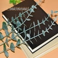 thumbnail image 5 of 36 Pcs Black Eucalyptus Stems 15'' Faux Eucalyptus Leaves Artificial Flowers for Black Halloween Fake Branches Decor Wedding Bouquet Centerpiece Floral Arrangement Home Decoration, 5 of 6