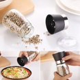 thumbnail image 4 of Pepper Grinder Mill Glass Salt Herb Spice Hand Manual Cooking BBQ Seasoning Kitchen Tools,Black, 4 of 6