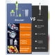 thumbnail image 5 of Immersion Blender de Mano 1000W 5 en 1 con Cable Stick Hand Blender Kitchen con 12 Velocidades, Libre de BPA, Vaso Mezclador, Picadora, Batidor, Espumador de Leche, Emulsionante Perfecto, 5 of 9