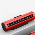 thumbnail image 2 of Tarjeta de estacionamiento temporal Universal para coche, licencia de número de teléfono oculta, para licencia de número de teléfono rojo, 2 of 7