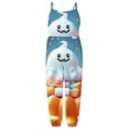 thumbnail image 4 of Odeerbi Kids Girls Halloween Sleeveless Jumpsuit Strap Romper Kids Comfortable Cute Halloween Print Suspenders Leisure Long Pants Kids Clothes Light Blue, 4 of 5