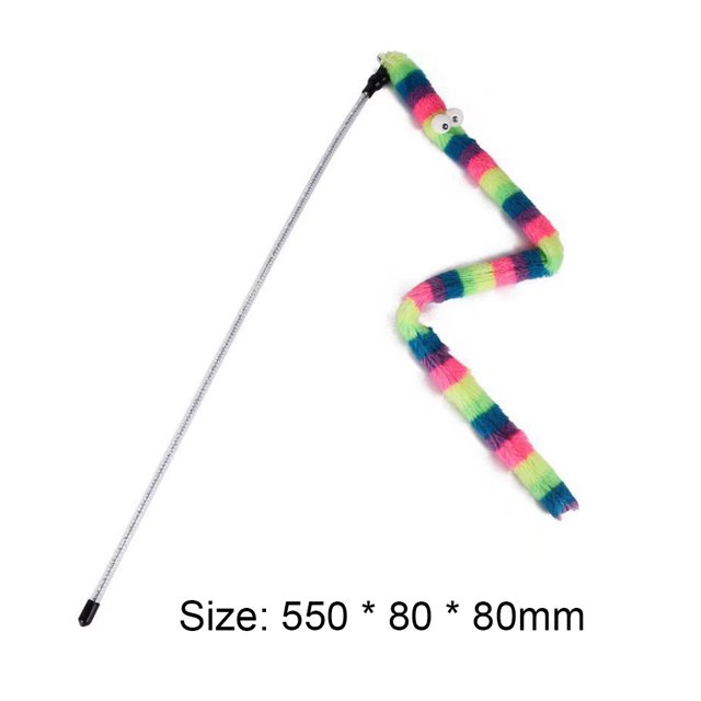 Funny Cat Stick Feather Pets Teaser Wands Gatito Interacción Juguetes Camuflaje Sywqhk Libre de BPA