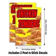 thumbnail image 2 of Chicken Tenders (24" X 36") Vinyl Decal Only (Pack of 2) |Sign|Sticker|Poster, 2 of 4