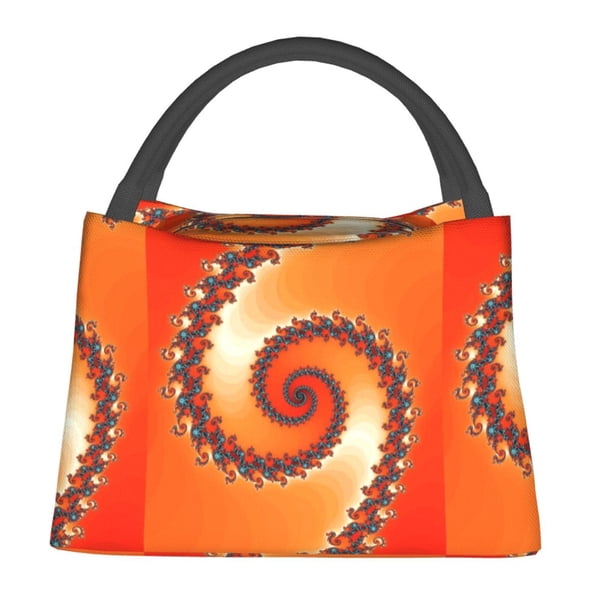 Balery Orange Rotating Bolsa de Aislamiento Portátil – Bolsa de Almuerzo con Forro de Aluminio Mejorado, Funda Impermeable y Fácil de Limpiar para Picnic y Caja de Almuerzo