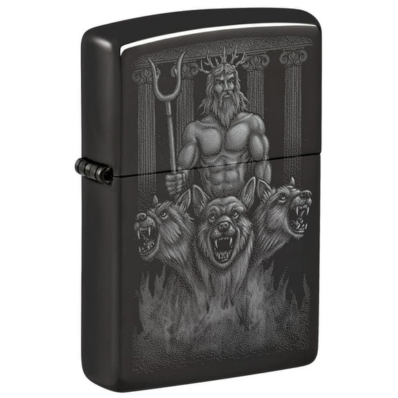 Zippo Lighter - Customized Engraved Message on Windproof Guardian Design 46264