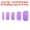 Purple 50pcs, variant on Uxcell Round Rubber End Caps Vinyl Cover Screw Thread Protector Assortment Kits Grey 50pcs