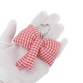 thumbnail image 5 of Unique Bargains 1 Pc Handbag Charm Plaid Bow Handbag Accessories Red, 5 of 6