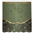 thumbnail image 2 of Ambesonne Eastern Shower Curtain, Oriental Abstract Floral, 69"Wx75"L, Sage Green, 2 of 4