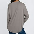 thumbnail image 6 of tarylea Oversized Tops for Women Crew Neck Basic Shirts Solid Color Long Sleeve Pullover Casual Loose Dailywear Sports Tops, 6 of 9
