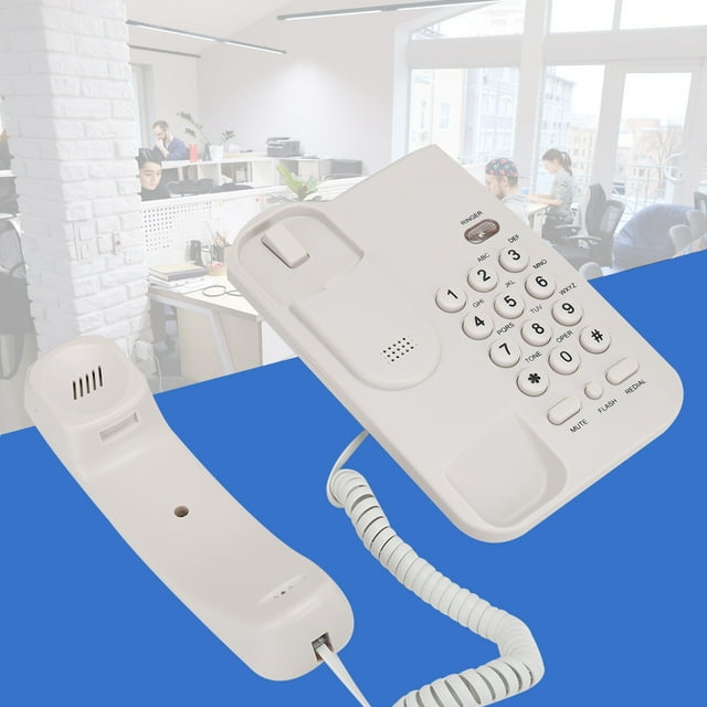 Téléphone Filaire de Bureau, KX-T3026CID Téléphone Fixe en Anglais pour Hôtel