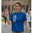 thumbnail image 4 of Graduate Gifts Class of 2026 2K26 Graduation Short Sleeve Unisex T-Shirt XL Royal, 4 of 6
