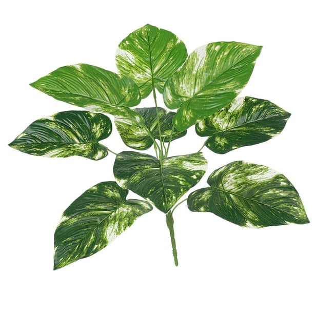 Plantas artificiales Árbol Epipremnum Aureum Plantas artificiales Planta de árbol Vegetación , Mini planta artificial Bonsai Adornos de es Punto blanco