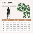 thumbnail image 3 of KLL Football 7 Print Women's Long Sleeve Pajamas with Pants Sleepwear Loungewear 2 Set-Large, 3 of 7