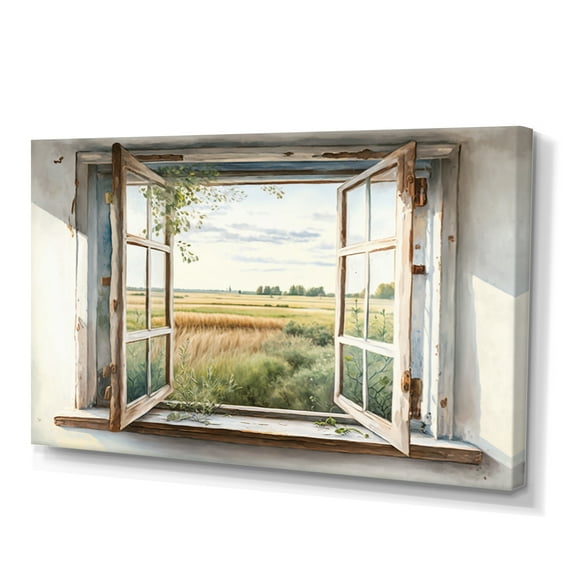 Designart Window To Landscape Views IV Canvas Wall Art
