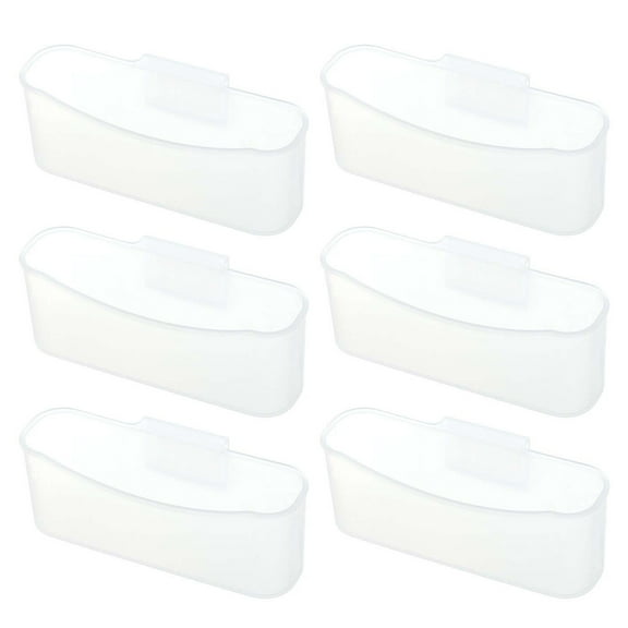 Masteelf 6 Pcs Organizer Seasoning Bag Storage Box Hanging Storage Box 9.5X4X2.8CM White
