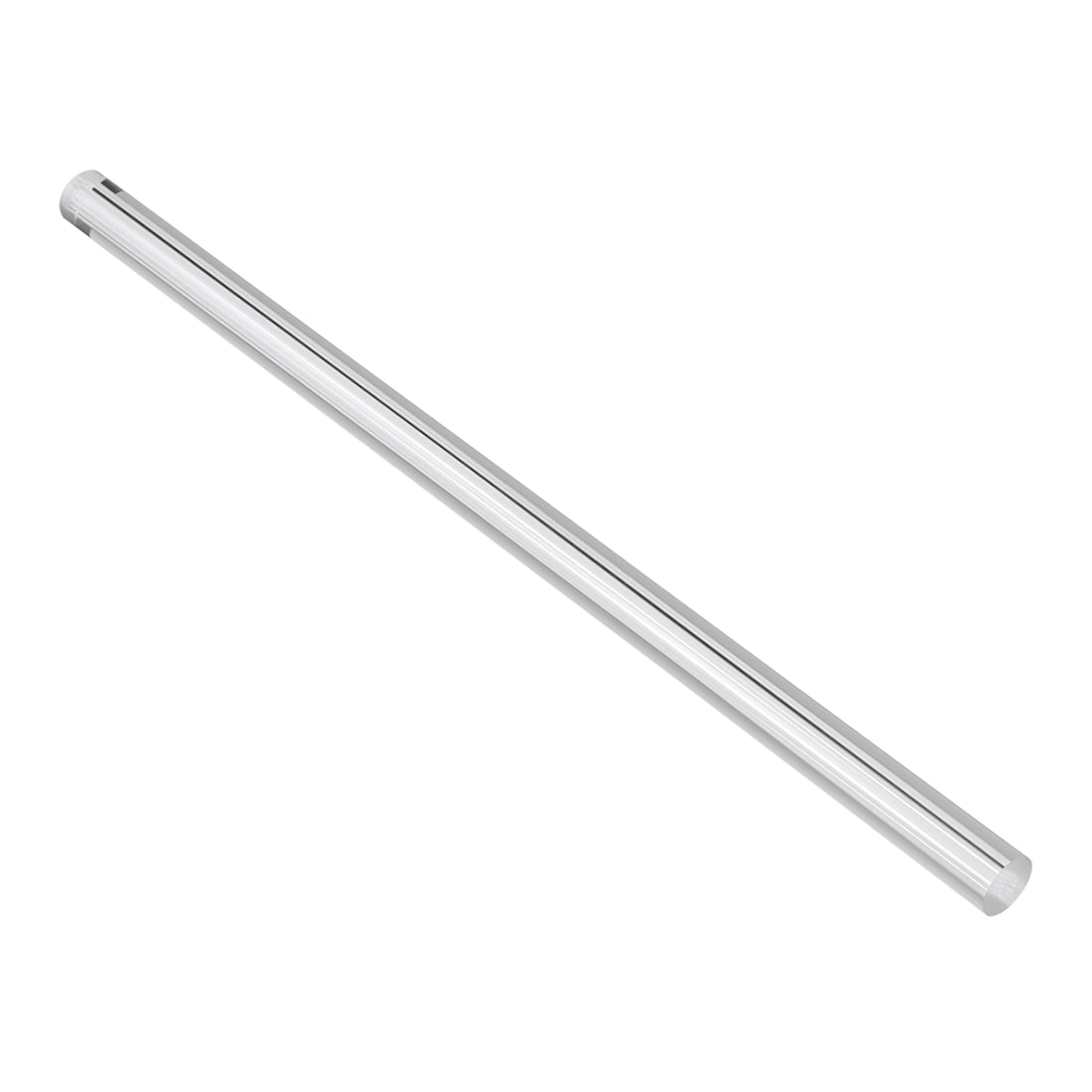 Straight White Line Solid Acrylic Round Rod PMMA Bar 250mmx12mm