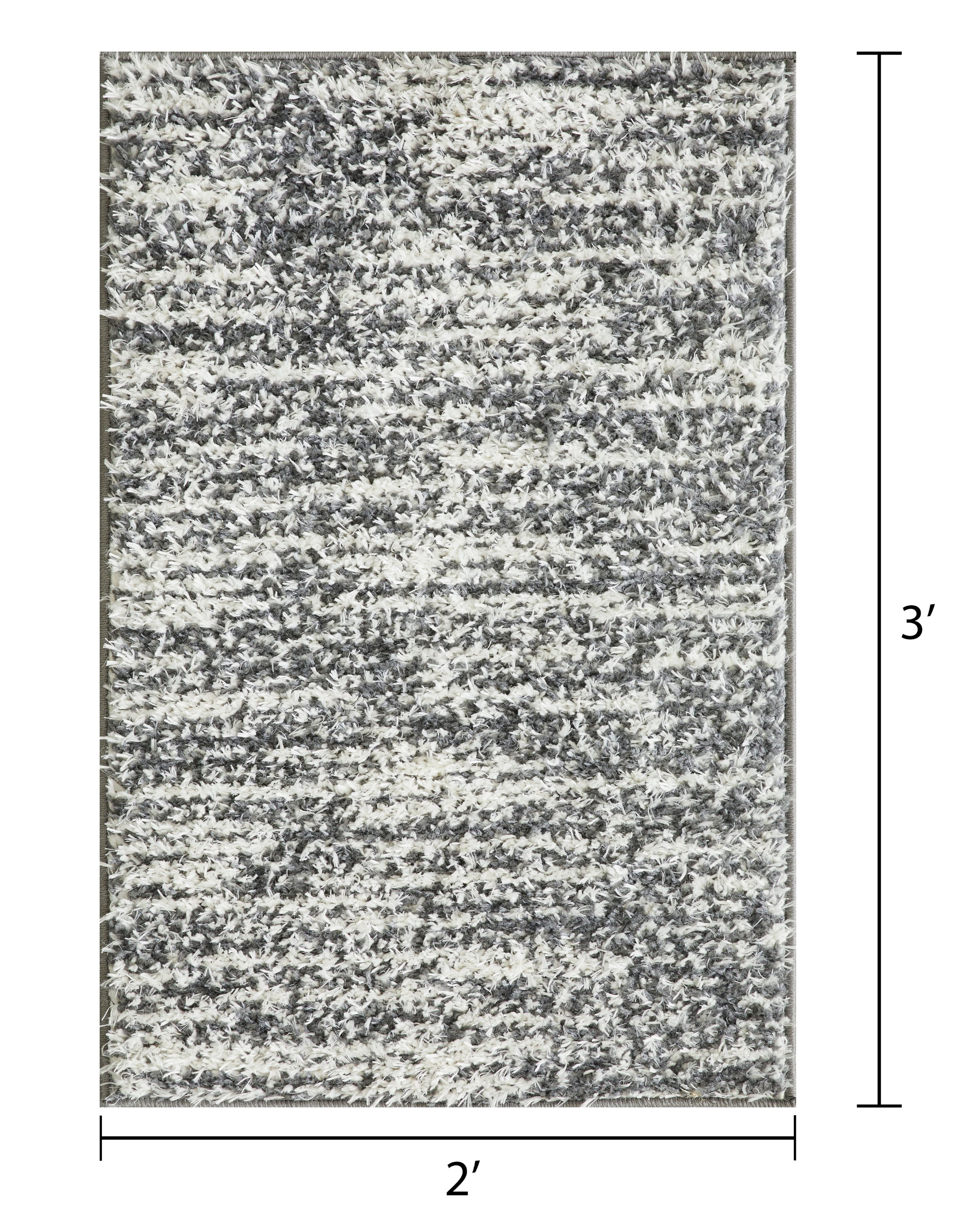 Loomaknoti Vemoa Altomarze 2' x 3' Blue Stripe Indoor Accent Rug