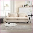 thumbnail image 4 of Mid Century Modern Chenille 2-Seat Loveseat Sofa – Solid Wood Frame for Living Room & Bedroom, 4 of 20