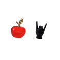 thumbnail image 5 of CarpNettore Ceramic Figurine Fruit Sculpture and Rock Hand Gesture Statue Creative Hand Sculpture for Home Cafe Study Room Apartment Bedroom Restaurant Holiday Decor, 5 of 8