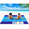 thumbnail image 3 of DEELLEEO 1pc Outdoor Camping Nylon Pocket Picnic Mat  Portable Foldable Waterproof Moisture-Proof Mat Grid Fabric Beach Mat, 3 of 6