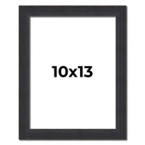 10x13 Frame Black Real Wood Picture Frame Width 1.25 Inches | Interior Frame Depth 0.5 Inches |
