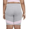 thumbnail image 2 of Nike Girls Dri-FIT Bike Shorts Extended Size M+ Gray/Pink DD9158-077, 2 of 2