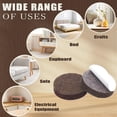 thumbnail image 4 of Protectores de fieltro para muebles Yelanon, 56 piezas, marrón, 4 of 7