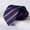 Blue Red, variant on Men's 3.15" Necktie Navy Blue Brown Striped Pattern 8CM Wide Version Tie+Gift Box