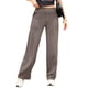 thumbnail image 3 of Pantalones de Yoga para Mujer, de Pierna , con Bolsillos, Cintura Alta, Elásticos, Informales, Deportivos. Color Café XL, 3 of 6