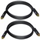 thumbnail image 1 of CESS-111-3f Puentes de preamplificador RCA Cable de conexión macho a macho Paquete de 2 (3 pies), 1 of 5