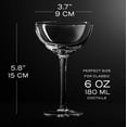 thumbnail image 3 of Juego de vasos Champagne Coupé, cristal vintage, 180 ml, años 20, 3 of 6