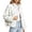 White(Womens Outerwear), variant on GUACER Womens Polka Dot Jackets Casual Waterproof Collared Zip Up Cropped Long Sleeve Outerwear with Pockets