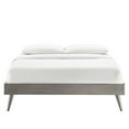 thumbnail image 4 of Pemberly Row Queen MDF Wood and Rubberwood Platform Bed Frame in Gray, 4 of 7