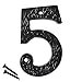 thumbnail image 3 of RCH Hardware NO-IR832-75 Iron House Number, 3 Inch, Black, 3 of 4