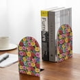 thumbnail image 5 of Lsque Daisies Flowers Printed Wood Bookends,Non-Skid Bookend for Shelves,Heavy Duty Support Bookends,Non-Slip Foam Pads for Office, Home, and Library,1 Pair, 5 of 8