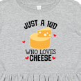 thumbnail image 4 of Inktastic Cheese Lover Kids Girls Toddler Dress, 4 of 5