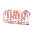 thumbnail image 4 of Piano de juguete para bebé, Piano de juguete, teclado de juguete, Educación Temprana, regalos portátiles, Piano de bolsillo, juguete musical iluminado rosa, 4 of 8